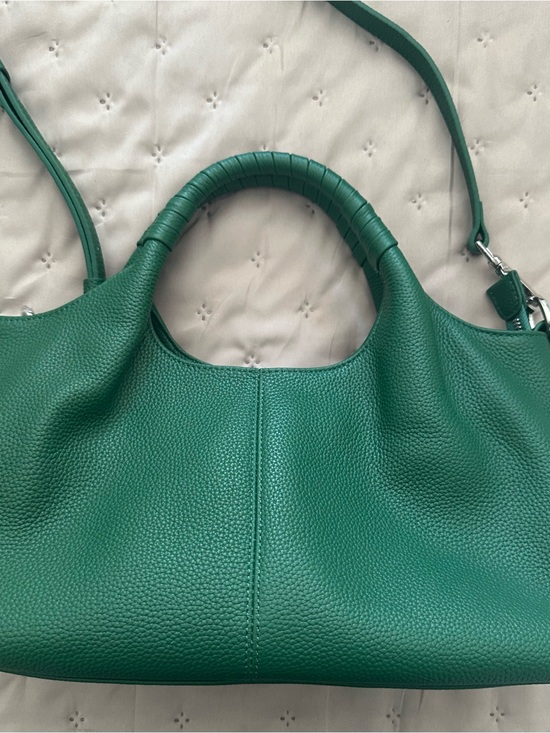 Iswee Handbags - Iswee Green Genuine Leather Satchel Handbag, Shoulder bag or crossbody, NWOT